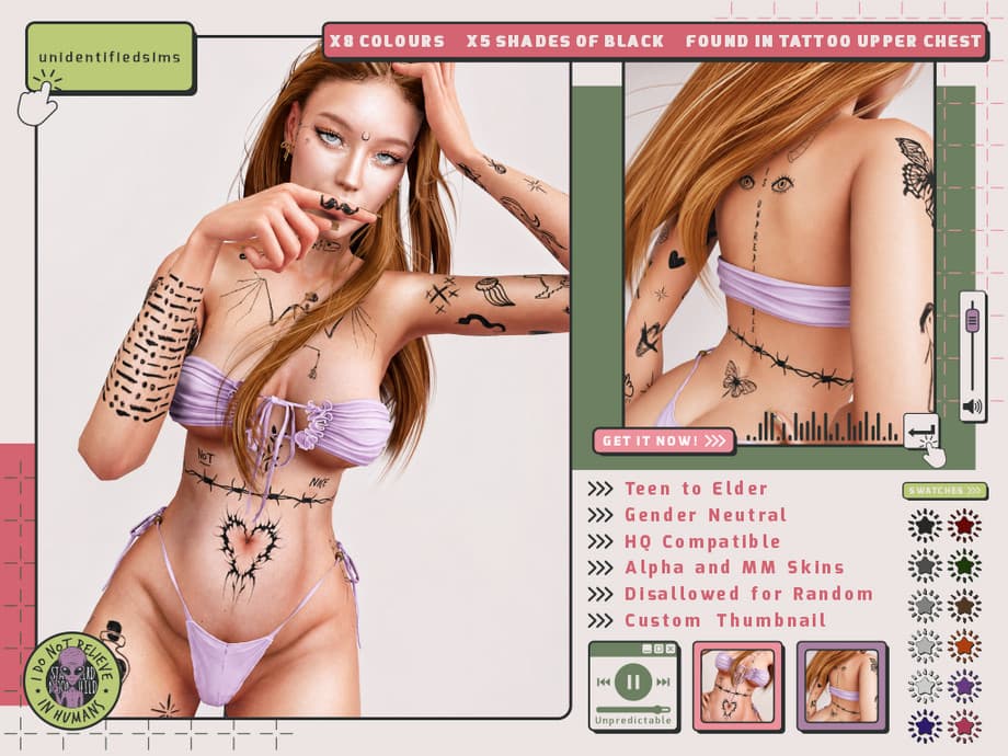 Тату Unpredictable Tattoo